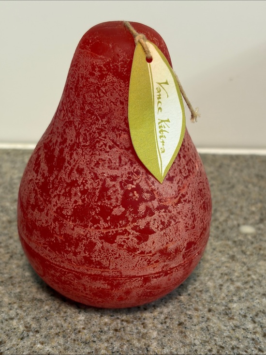 Vance Kitira Other - Red Pear Decorative Candle